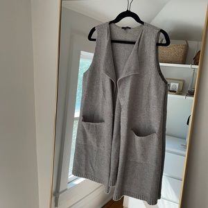 Long Grey Sweater Vest